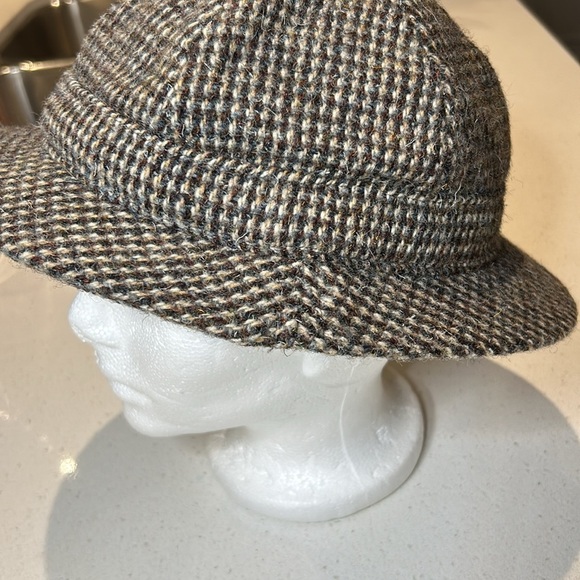 Harris Tweed Pure Scottish Wool Hat Size 6 3/4 55cm. - Picture 7 of 11